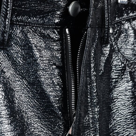 Beaufille Latona Black Patent Faux-Leather Skirt - Picture 9 of 12